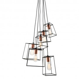 Mercator-Zappa 6 Light Metal Pendant